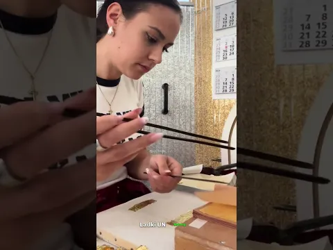 She Works With Real Edible Gold Every Day