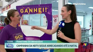 Mobilização da Maratona do Brinquedo reúne doadores em supermercado