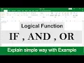 Microsoft Excel - Logical Function IF AND OR