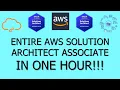 ENTIRE AWS SOLUTION ARCHITECT ASSOCIATE CERTIFICATION IN 1 HOUR! AWS Fundamentals, AWS Basics