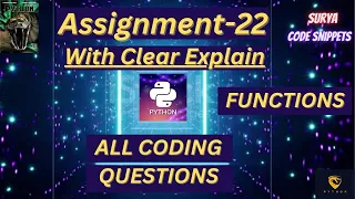 Assignment 22 coding Questions CCBP NxtWave CCBP 4 0 YouTube