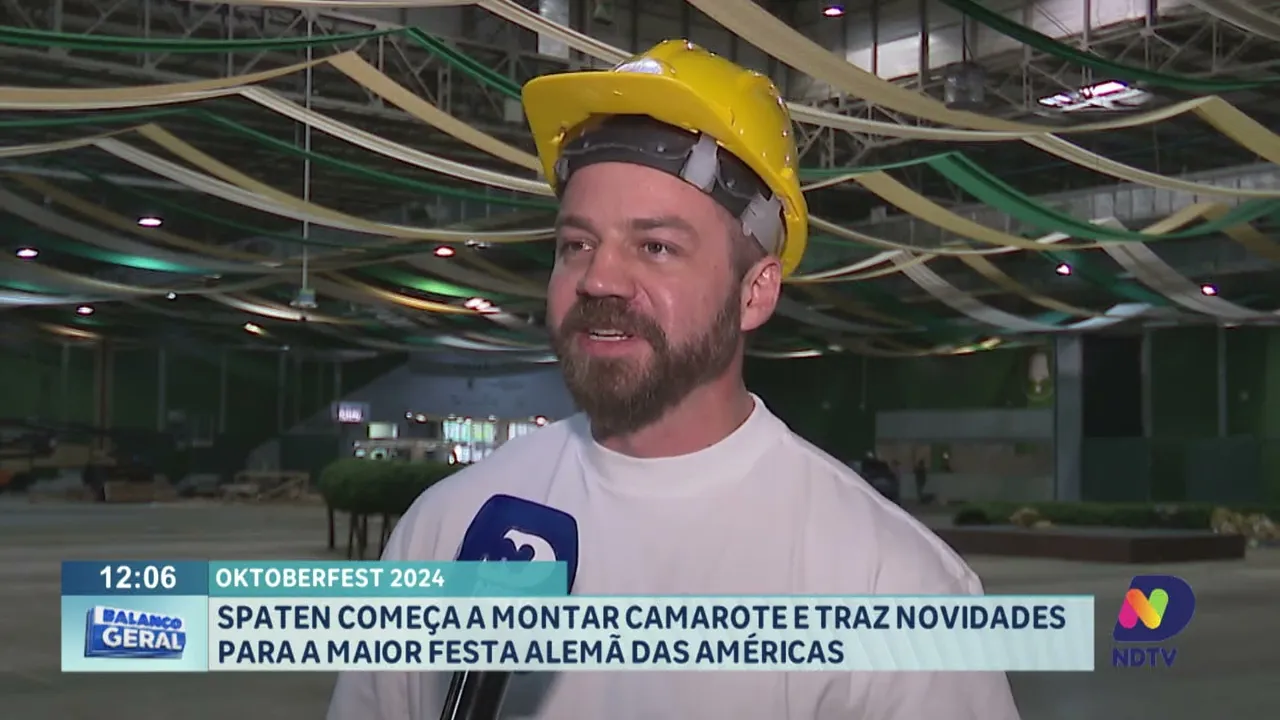 Spaten começa a montar camarote e traz novidades para a Oktoberfest 2024