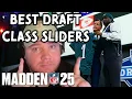 The BEST Draft Class Sliders in Madden 25 EVERYTHING you need to know to set your drafts right