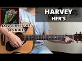 Harvey - Her s Guitar Tutorial No Capo Easy Chords For Beginner