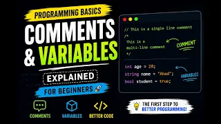 Comments and Variables for Beginners Coding Basics