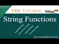 String Functions - UCase LCase StrConv Len StrReverse in VBA Excel VBA Tutorial in Hindi