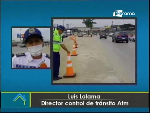 Se habilitó carril de contraflujo en Av. Pedro Menéndez Gilbert para aliviar tráfico en Guayaquil