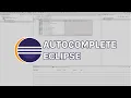 Activate autocomplete in eclipse without Ctrl Space