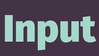Input Visual Logic Introduction