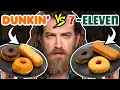 Dunkin vs 7-Eleven Taste Test FOOD FEUDS