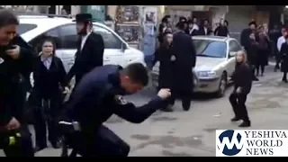 Police Walk Into Meah Shearim Are Called Nazi Attacked 