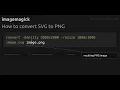 How to convert SVG to PNG