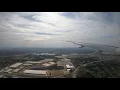 EMIRATES FLIGHT EK 221 - BOEING 777-300 ER FROM DUBAI AT NIGHT TO DAYLIGHT LANDING IN DFW AIRPORT