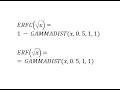 GAMMADIST ERF ERFC Polynomial Regression using Google Sheets LINEST ARRAYFORMULA SQRT