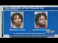 Two arrest made after car theft in Lafourche Parish