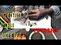 How to fit hidden tang Antler handle to a knife Keith fludder