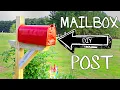 How to Build and Install a Mailbox Post for Mail or for Garden Storage