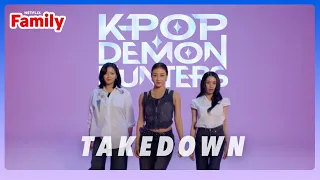 TWICE Takedown JEONGYEON JIHYO CHAEYOUNG Lyric Video KPop Demon Hunters Netflix Family 