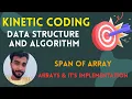 Span of Array Arrays Data Structure Algorithms Java Programming Kinetic Coding
