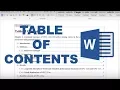 Cara membuat daftar isi di word