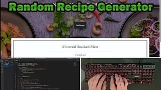 Creating Random Recipe Generator App with Vanilla Js HTML and CSS - ASMR Programming