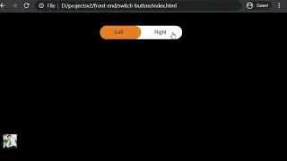 Smooth switch button with HTML CSS JS