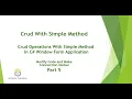 How to Improve Code and Make Connection String Global in C Window From in