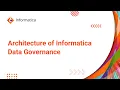 Informatica Data Governance - Architecture