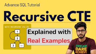 Recursive CTE Recursive Query in SQL with Example SQL Tutorial Advance SQL SQL full course