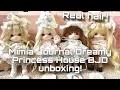 BJDS WITH REAL HAIR Mimia Journal Dreamy Princess House unboxing Animal BJDs