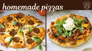 Homemade Pizzas from Scratch! (Beef Pepperoni Pizza & Fresh Summer Pizza)
