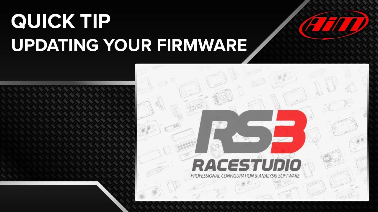 Aim Race Studio 3 - Quick Tip - Updating Firmware