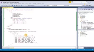 Creating Tables using AngularJS by CodesRoom