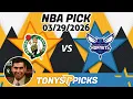 Boston Celtics vs Charlotte Hornets Pick 26 NBA Pick Prediction