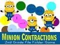 Minion Contactions File Folder Game