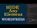 How to Hide Any Element on WordPress Website with CSS