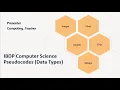 2 - IBDP Computer Science Topic 4 Pseudocodes