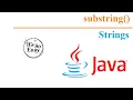 Java String substring method