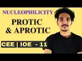Nucleophilicity Availability of lone pair Protic and aprotic solvent DMSO Halogens - 11