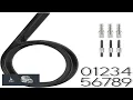6 Inch Stainless Steel Floating House Number Metal Modern House Numbers