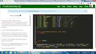 freeCodeCamp Advanced Algorithm Scripting Exact Change