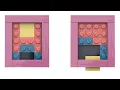 Lego Klotski puzzle stop-motion solving in 81 steps