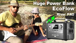 Huge Power Bank EcoFlow River Pro. Useful gadgets on sailing boat. Review and Log test of power bank
