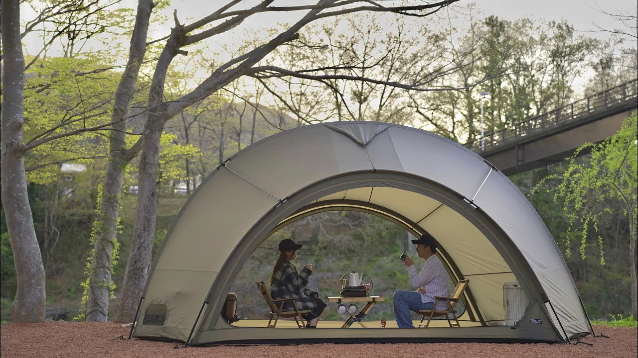 【長瀞オートキャンプ場】人気キャンプ場で川のせせらぎと共に心地よい春キャンプ | TENTER Ortus-S | relaxing camping サムネイル