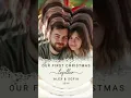 Our First Christmas Married Ornament - Ceramic Keepsake Gift Newlywed Holiday Decor Personalized