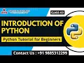 Introduction to Python Python Tutorial for Beginners Python Training Class 03