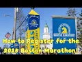 How to Register for the 2025 Boston Marathon