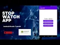 stopwatch chronometer app android studio tutorial