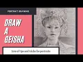 Download Lagu How to draw a portrait  Geisha - Charcoal pencil drawing
