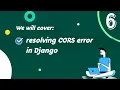 6 Resolve CORS Error In Django Simple CRUD Application Django tutorial